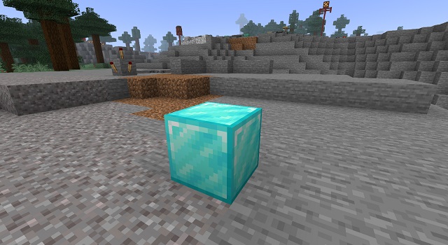 సాలిడ్ బ్లాక్ ఉంచబడింది